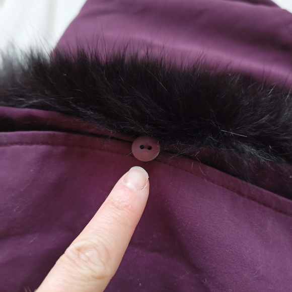 Anne Klein vintage purple parka coat size XS - Picture 8 of 12